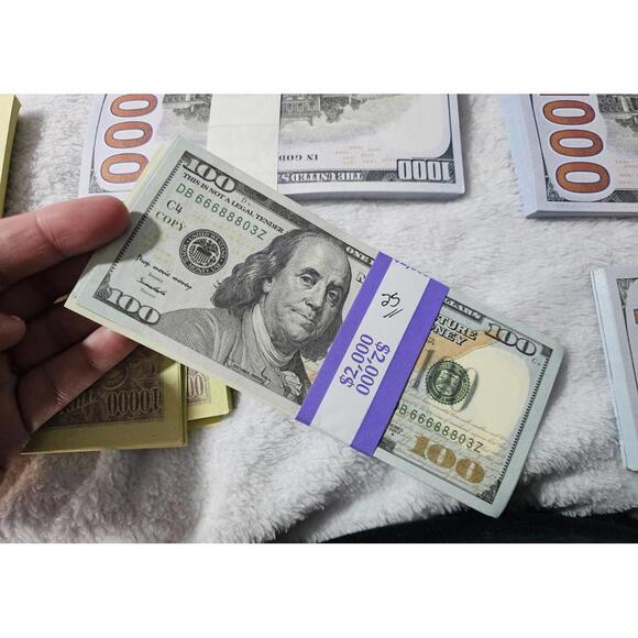 (12 Bundles) New Fake Play Money American $100 $1,000 $10,000 Bills Multicolor - Picture 12 of 12